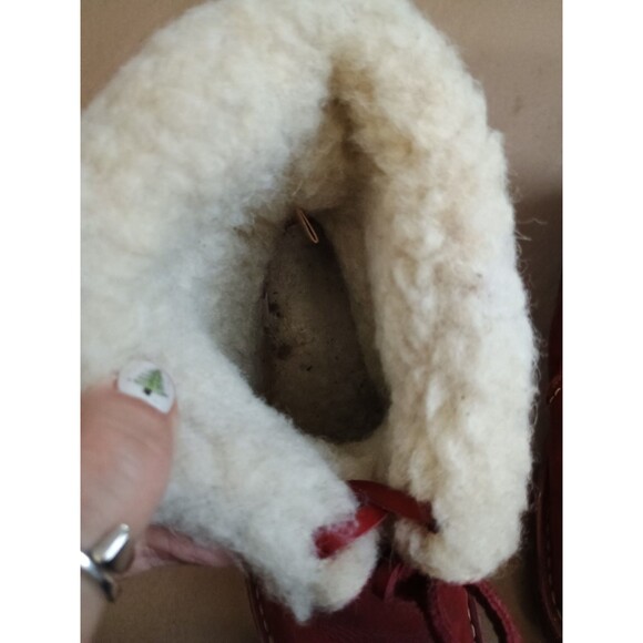 Duckfeet Arhus Shearling Red Boots EU 39 US Women's 8.5-9 Or Men's 7 - Picture 9 of 14